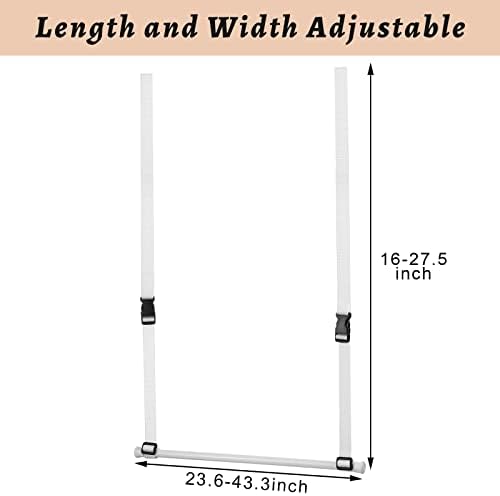 Amyhill 2 пакет двојно висечки плакарот ширина на ширина и висина што може да се прилагоди на плакарот за висина на шипката Организатор