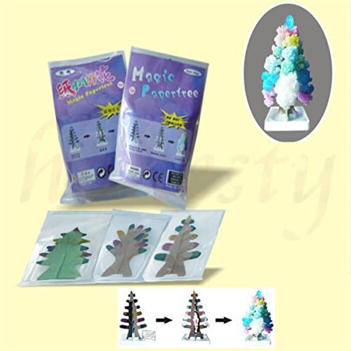 NPLE-1 парчиња магична хартија елка која расте декорација за Божиќна забава