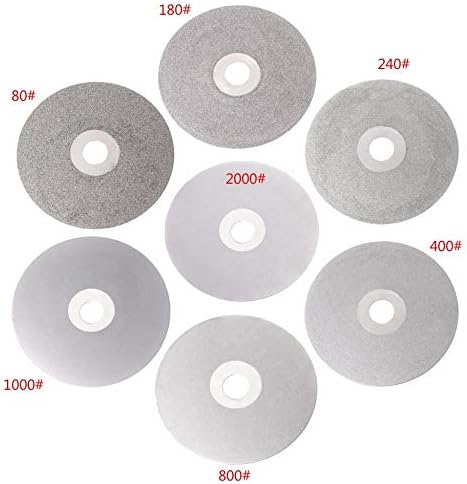 Абразивни алатки за полирање 4 100мм 80-2000 дијамантски обложени рамни лапидарски лапидарски полиња за мелење на диск