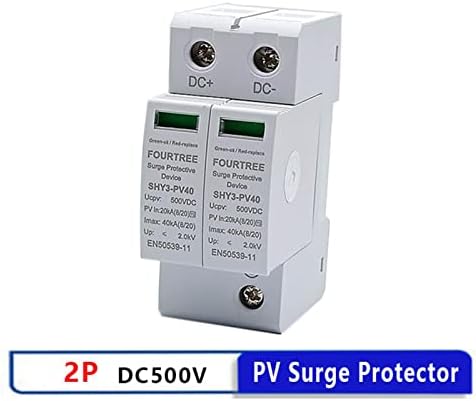 FACDEM PV Surge Protector 2P 500VDC Arrester уред SPD Switch Домаќинство Сончев систем за комбинирани кутии за комбинирање на кутија