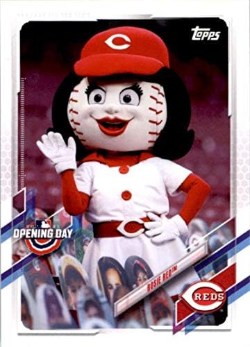 2021 Топс Ден на отворање на маскота #М-10 Рози Ред Синсинати црвени MLB Бејзбол картичка NM-MT