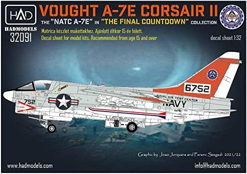 Имаше модели 1/32 американски морнарички шанси Vault A-7e Corsair 2 морнарички тест центар за воздушен центар, конечен одбројување на пластична