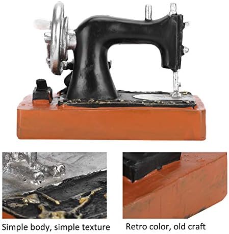 Modelиноко смола машина за шиење машина за декорација на модел мини гроздобер машина за шиење украси за ходникот продавница за прозорец за кафе