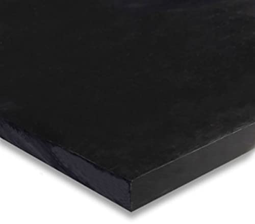 6 x6 етилглид репро црна UHMW ултра полиетилен лим со висока молекуларна тежина. Одлично за DIY, морска употреба, кујна и многу повеќе.