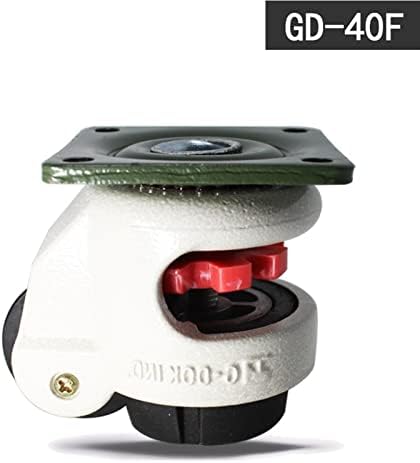 Rfxcom Gd-40f Ниво Прилагодување Рициново Со Поддршка Рамка Оптоварување Капацитет 50kg Подигне Висина 10mm Индустриски Тркалца 1Pcs