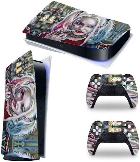 Луда Девојка-PS5 Кожата За Playstation 5 Диск Издание Со Конзола И Контролер Целосна Сет
