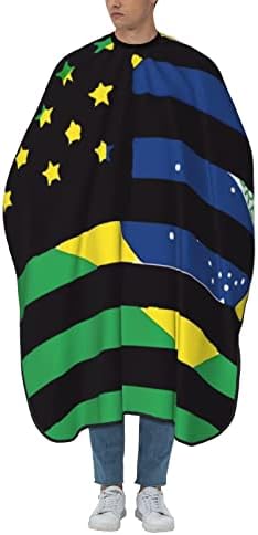 Фризура Кејп, Американско Бразилско Знаме За Мажи Фризура Престилка Кејп Коса Сечење За Коса Стилист Шампон Салон 55 Х 66 во