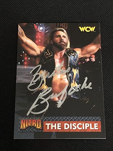 Brutus Burefcake „Ученик“ 1999 Топс WCW/NWO Nitro потпиша автограмирана картичка - Фотографии за автограми во борење