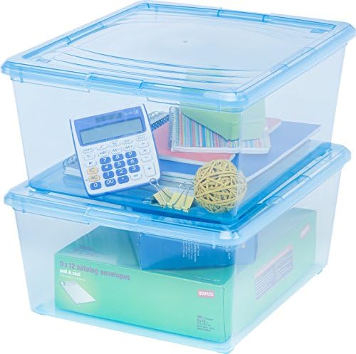 Кутија за модуларно складирање на ирис 64, 8 пакувања, сина боја