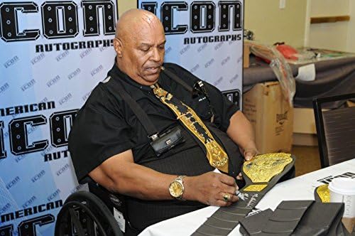 Абдула месарот потпиша WWE Championship Belt PSA/DNA COA Auto'd WCW HOF WWF - Автограмирани боречки облеки, стебла и ремени