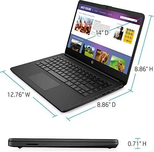 HP Најновиот Тек 14 HD Лаптоп, Intel Celeron N4020, 8GB RAM МЕМОРИЈА, 128gb Простор, 1-Годишна Канцеларија 365, HDMI, WiFi,