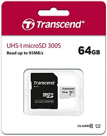 Трансцендент 64 GB microsdxc UHS-I класа 10 U1 мемориска картичка со адаптер