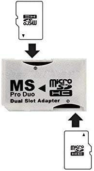 SANOXY Dual MicroSD Во Ms PRO Duo Адаптер За SONY PSP, Претвора Две Microsd Или MicroSDHC Картички на Една Мемориска Стап Про Дуо