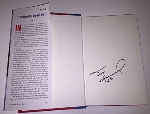 Тим Хауард ја потпиша книгата за чувари w/coa & pic од потпишувањето на фудбалскиот голман на САД ФИФА