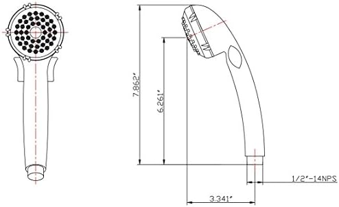 Dura Faucet DF-SA400K-SN RV Hand Hard Shower Head-Комплет за црево од не'рѓосувачки челик
