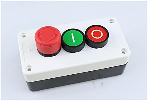 DJDLFA NC итен стоп Без црвено зелено копче за прекинувач на копчето 600V 10A