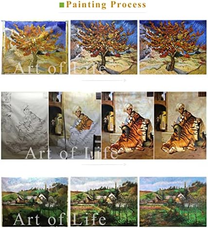 $ 80 - 1500 $ рака насликана од наставниците на уметнички академии - 16 слики кои бараат за говеда од Фредерик Ремингтон Каубој Анв2