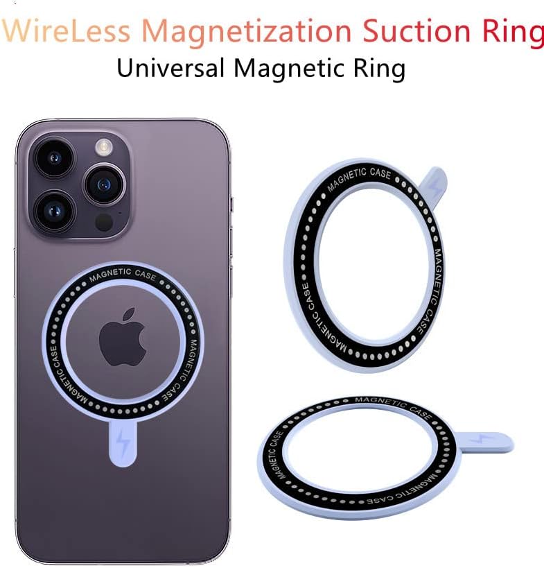Универзален флуоресцентен зелен магнетски прстен компатибилен со Magsafe за безжично полнење ， се користи за телефони со Apple