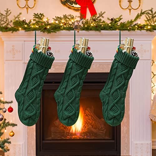 Чорапи затворено камин Божиќни божиќни плетени чорапи класични Божиќни чорапи Божиќен знак