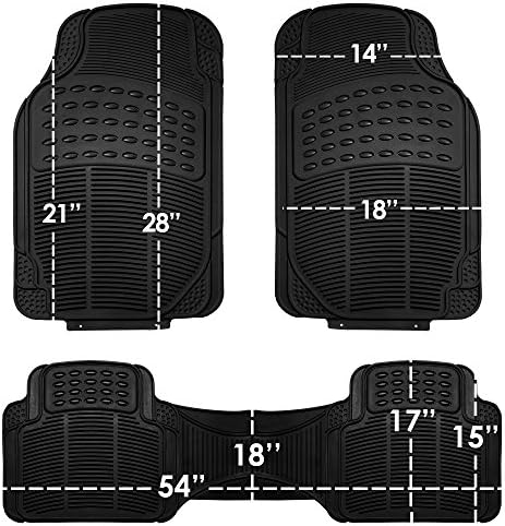 FH Group Neoprene Seat Covers Full Set - Универзално вклопување за автомобили камиони и SUV -ови FB083115 + F11306