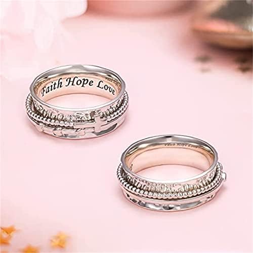 2023 Нови женски прстени Едноставни лични прстени за свадбени прстени легури прстени западен прстен