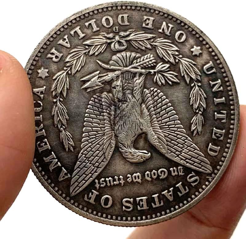 1881 скитници монети Ноќта на вештерките стари сребрени медали играат занаетчиски сребрени монети комеморативни монети