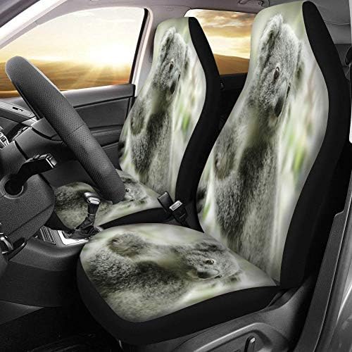 Coloranimal симпатична животинска коала седиште за автомобили го покрива предното седиште само Универзален заштитник на седиштето за автоматско
