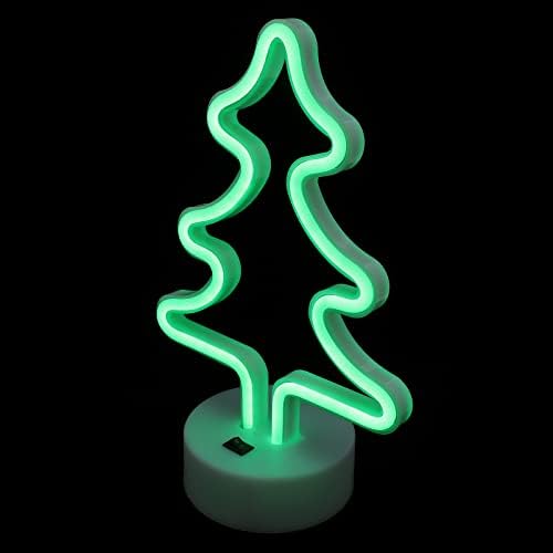 5 парчиња роденденски wallиден декор подарок декоративно дрво моделирање USB реквизит ноќ Божиќна спална соба и Божиќ бар неонски