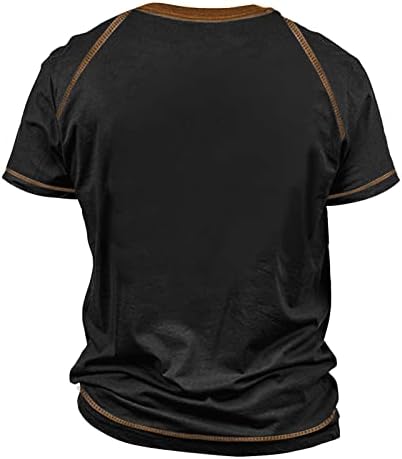 Врза за боење маичка машка маица ретро кратки ракави со тркалез со вратот, печатење на врвови со кратки ракави кошули