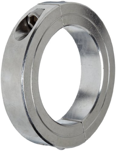 Claxe Metal 2C-200-S T303 не'рѓосувачки челик јака за прицврстување со две парчиња, 2 големина, 3 OD, со завртка од 5/16-24 x 1