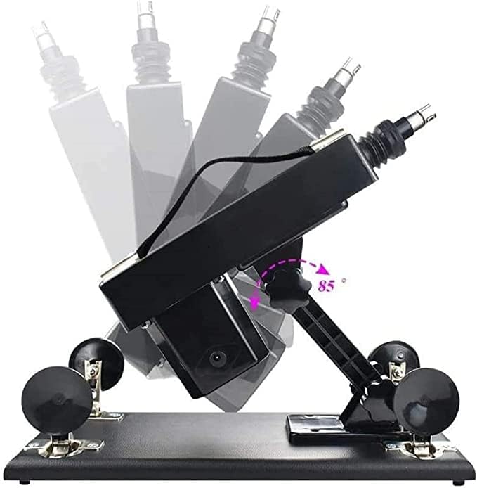 Chega Massager Women Adult Machine Автоматска телескопска играчка, црна, прилагодлива