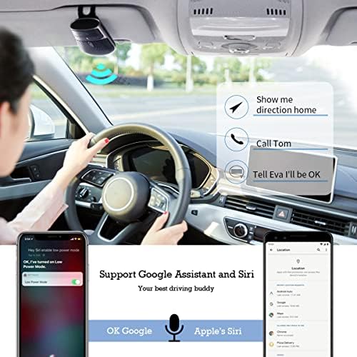 Sunitec Hands Free Bluetooth Car Sonder за мобилен телефон, Bluetooth телефонски звучник за автомобил, автоматско напојување на исклучен
