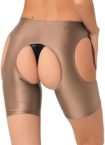 Сјајна Сјајна Спандекс Spandex Spandex Spandex Shusker Shorts кои работат беспрекорни шорцеви за одбојка на долна облека