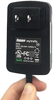 Адаптер за напојување MyVolts 9V компатибилен со/замена за DVD плеер PELIPS PET737/98 - американски приклучок