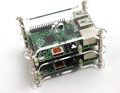 Geauxrobot Малина Pi 3 Модел Б Куче Коска Случај Редење Комплет Исто Така Работи За Сите rpi