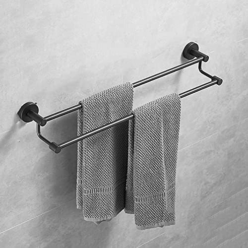 Општо едноставна решетка за пешкири, barид за пешкири, монтиран со двојна железнички пешкири, слободна полица за туширање за