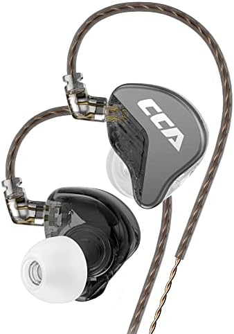 CCA CRA Earbuds, во монитори на ушите слушалки IEM со совети за уво, чист звук супер бас, професионален жичен во ушни слушалки