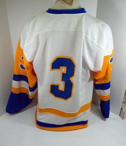 1994 SJHL Сите starsвезди 3 Игра издадена Бела маичка XXL 40 - Игра користена дресови во NHL