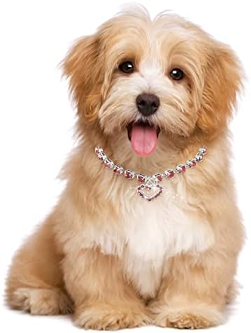 Куче поводник и јака скапоцен камен кучиња ѓердан накит за кученце кученце сјајно ринестон мачка свадба јака милениче шарено куче јака