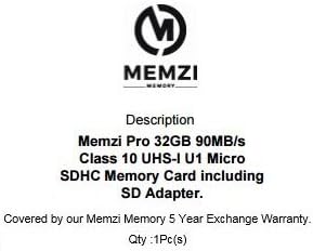 MEMZI PRO 32gb Класа 10 90MB / s Микро Sdhc Мемориска Картичка Со SD Адаптер ЗА LG K10 Серија Мобилни Телефони