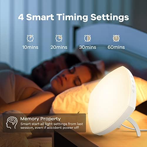 Caspare 10000 Lux Sunglight LAMP со 4 тајмер за меморија функција/3 Температура на бојата/5 Терапија на ниво на осветленост Светло УВ без