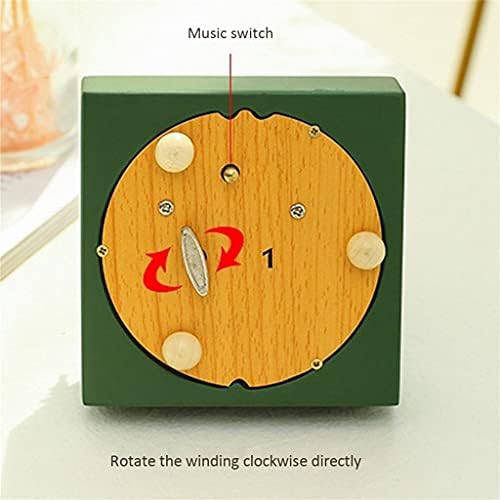 XJJZS дрво рингишпил Божиќна музичка кутија подарок дома мебел ретро дрвени украси Музичка кутија (боја: а, големина