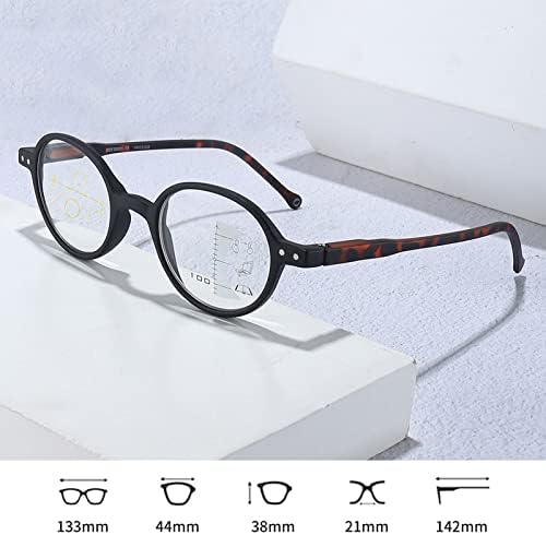 Прогресивни Мултифокус Очила За Читање Сина Светлина Блокирање На Мултифокални Компјутерски Читачи, За Жени Мажи Очила