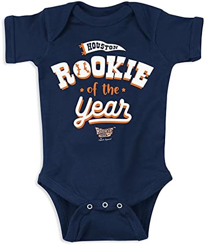 Дебитант на годината облека за бебиња за fansубителите на бејзбол во Хјустон