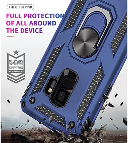 Аозуотон За Случајот Samsung Galaxy S9, Случај Galaxy S9, [Воено одделение 16ft. Тестиран Пад] Заштитна Футрола За Заштитен Телефон Отпорна