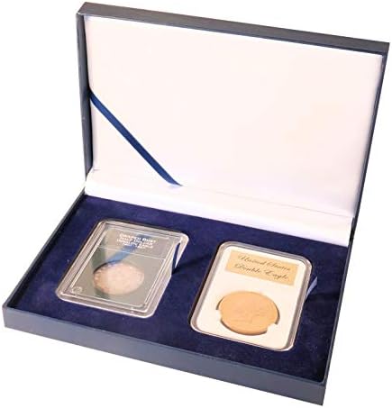 Прикажи Кожена Кутија NGC/PCGS/Премиер/Лил Мечка Монета Две 2 Плоча Сертифициран