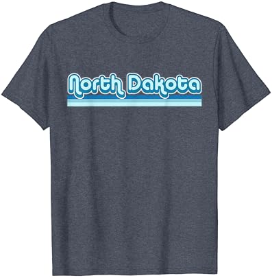 Ретро маица за сувенири во Северна Дакота за маица за Северна Дакотанс