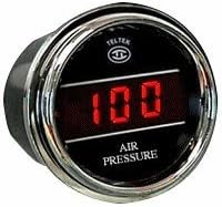 Мерач на притисок на воздухот за Кенворт 2006+ - Bezel: Chrome - LED боја: црвена - PSI опсег: 0-150