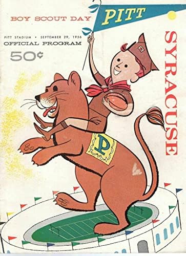 Фудбалска програма Сиракуза против Пит од 1956 година+Програма за бонус 1948 година Jimим Браун - НФЛ Програми