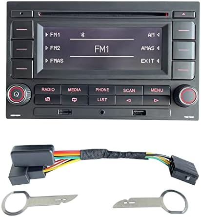 RCN210 Автомобил Радио Стерео Цд Плеер Вграден BLUETOOTH USB MP3 AUX SD За VW Polo 9N Голф R32 Jetta MK4 Passat B5 31G035185
